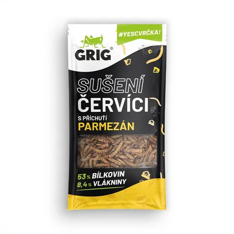 Grig Sušení červíci Parmezán 13g