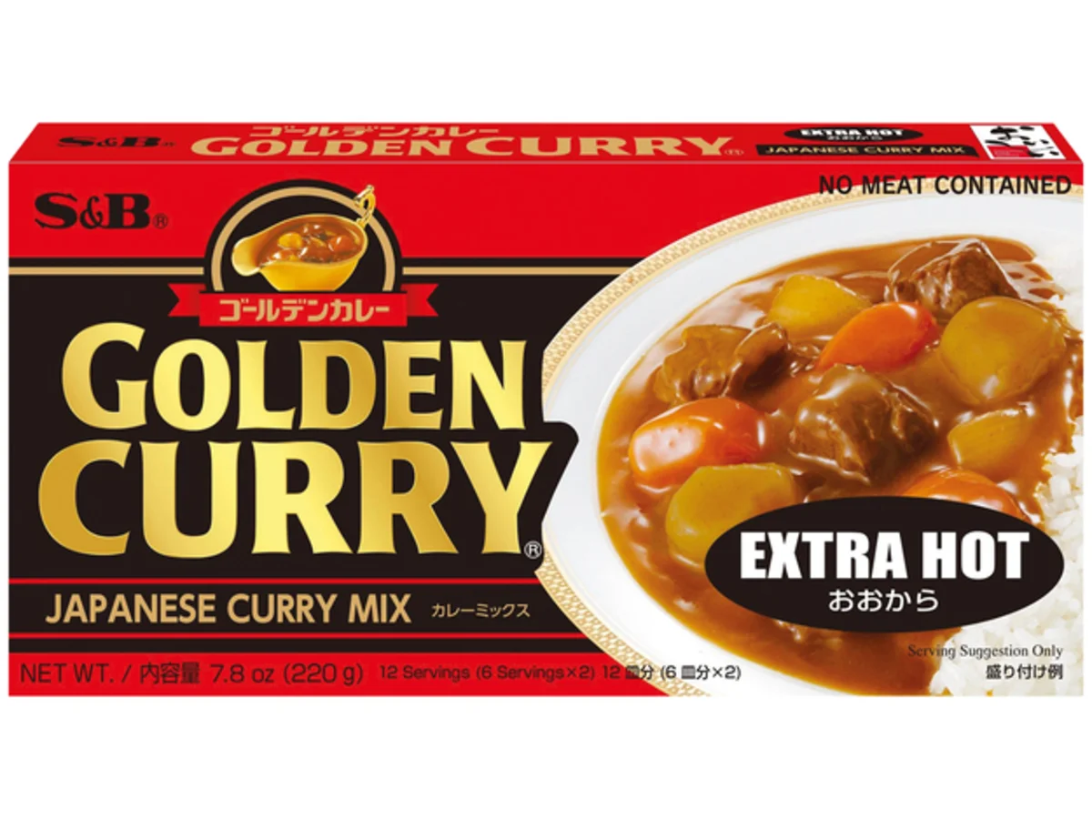 S&B curry mix EXTRA HOT 220g