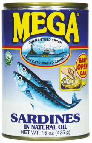 MEGA sardinky v sójovém oleji 425g