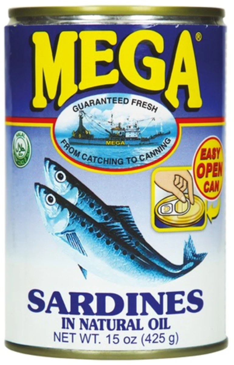 MEGA sardinky v sójovém oleji 425g
