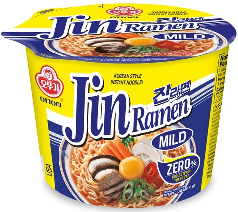Ottogi Jin Ramen Mild (nepálivá) velká miska 110g