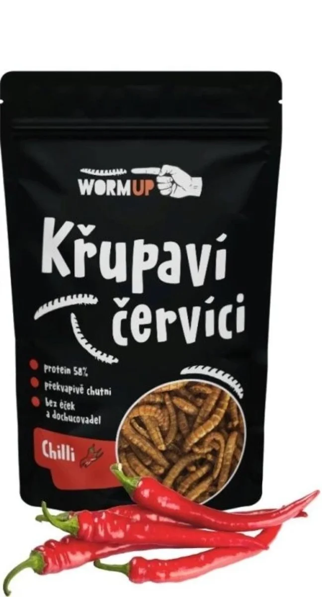 Wormup červíci s příchutí chilli 20g