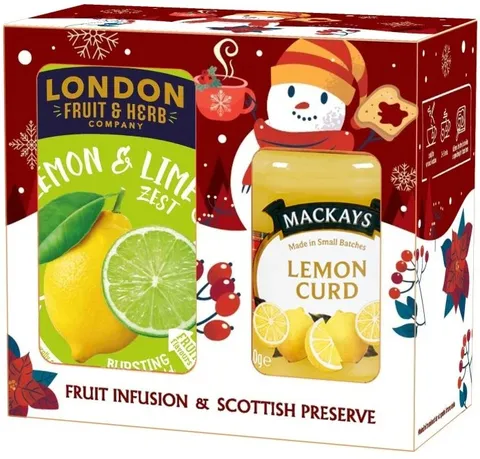 Mackay's London Citrón a limetka a citrónový krém vánoční 340g
