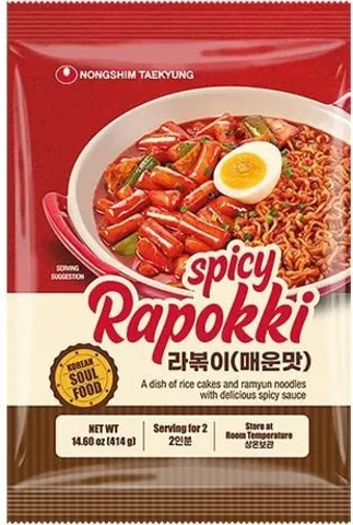 Nongshim Rapokki rýžové koláčky s ramen nudlemi 2 porce 414g