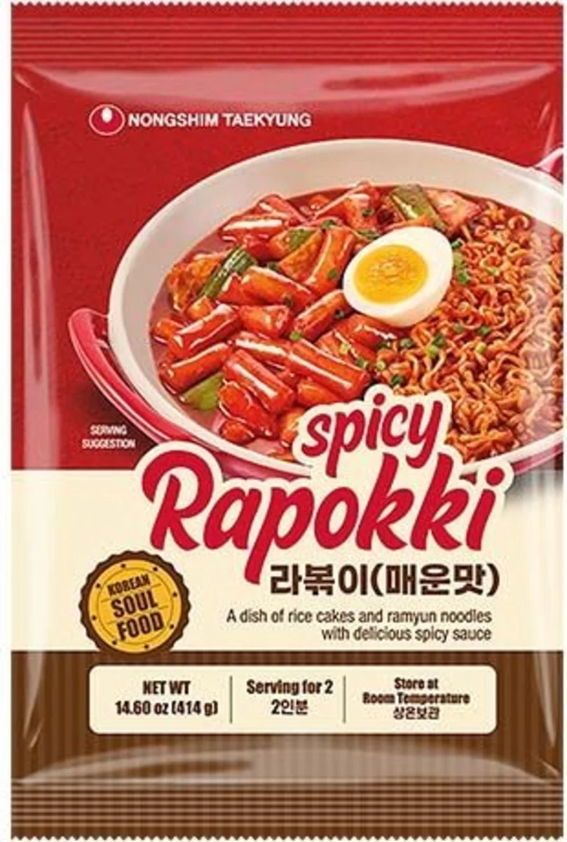 Nongshim Rapokki rýžové koláčky s ramen nudlemi 2 porce 414g