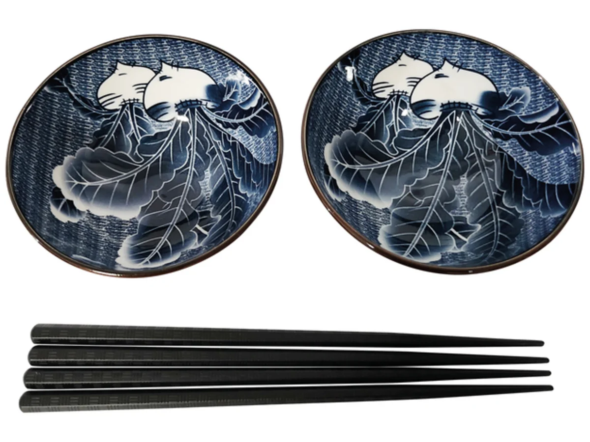 Golden Turtle dárková sada misek a hůlek motiv D