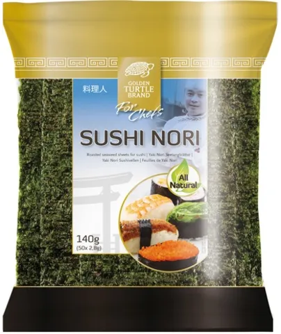 Golden Turtle řasa nori celé 50ks 140g