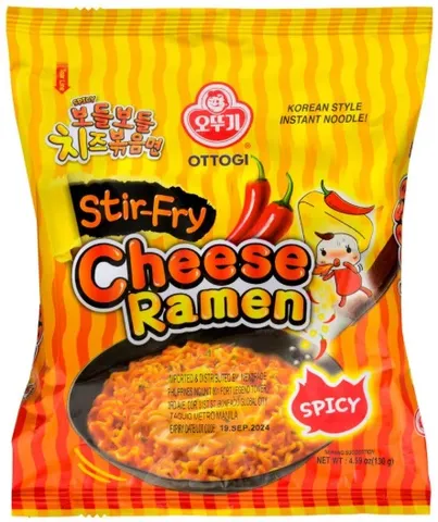 Ottogi ramen nudle sýrové stir-fry ostré 130g