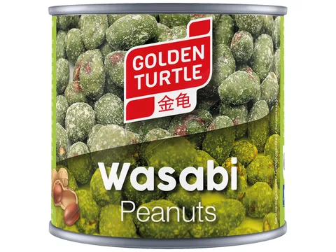 Golden Turtle arašídy ve wasabi plech 140g
