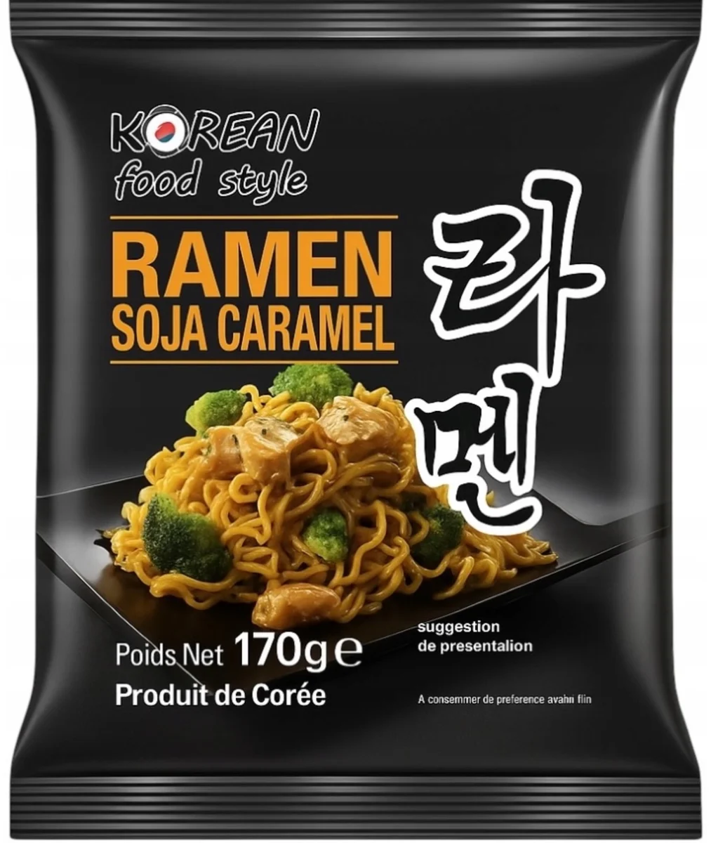 Korean Food Style ramen se sójou a karamelem 170g