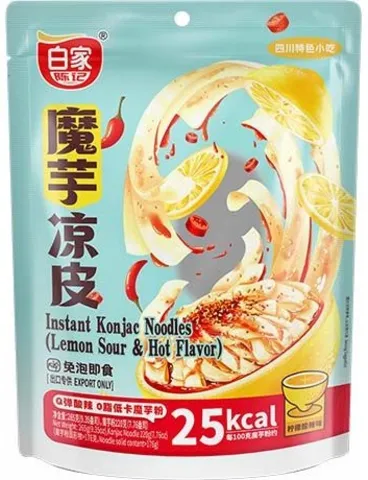 Baijia instantní konjakové nudle shirataki pikantní citron 265g